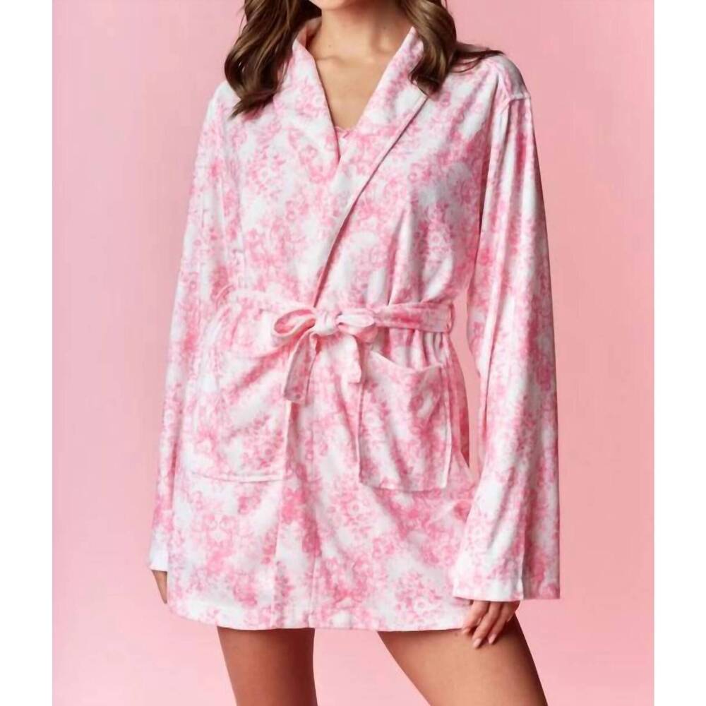 NEW RARERAW comfort cutie toile print robe and headband set in pink